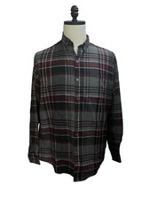 Van Heusen Flex Men's Multicolor Shirt M 15/15.5 Plaid Collared Button-Down