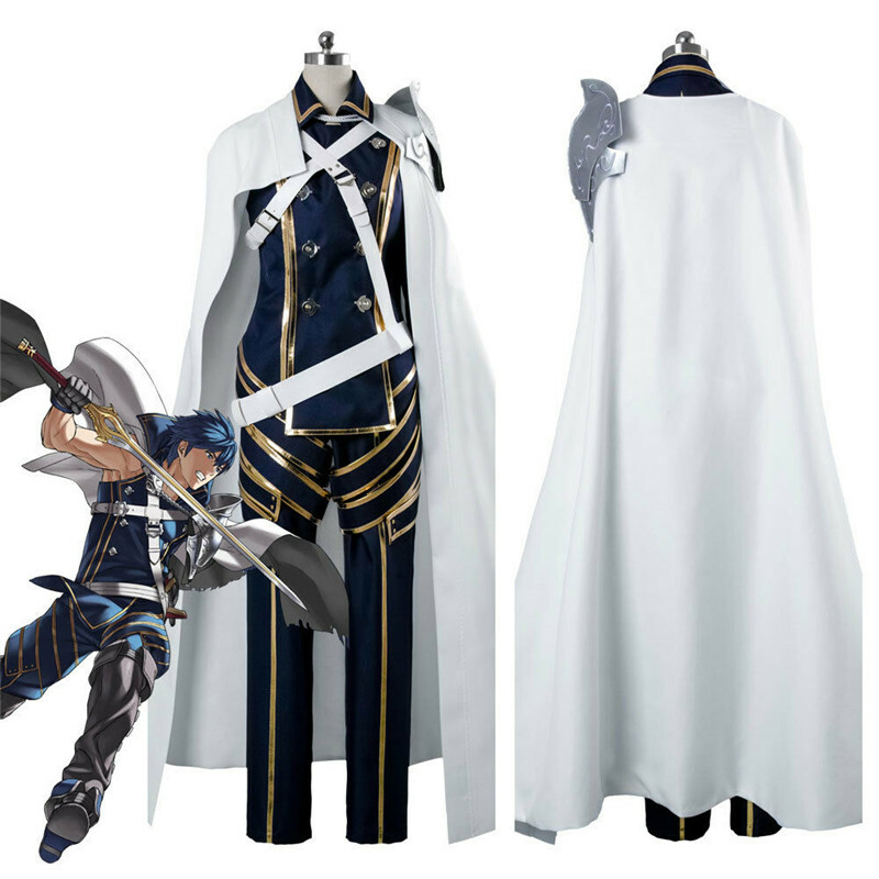 Fire Emblem Awakening Prince Chrom Cosplay Battle Suit Cape Armor