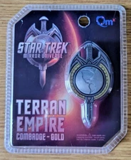 Star Trek Mirror Universe Terran Empire Combadge Gold Magnet Pin