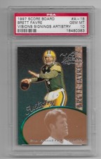 1997 Brett Favre PSA 10 Visions SIGNINGS ARTISTRY, Packers