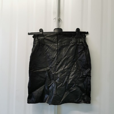 Cache Cache Damen Rock Schwarz Leder OPTIK Size 36 US020