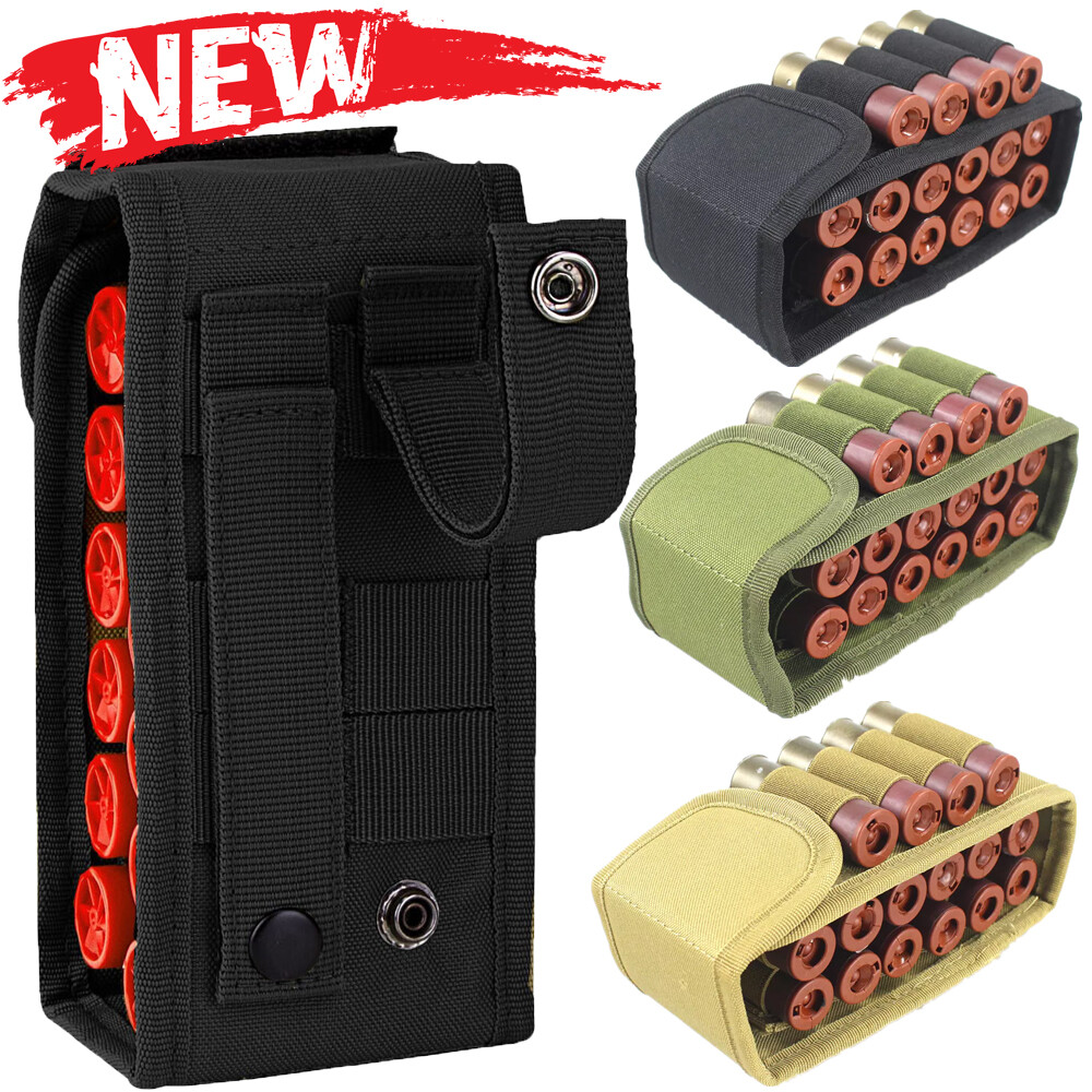 Tactical Shotgun Shell Holder Shotshell Reload Molle Pouch Carrier