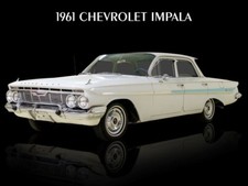 1961 Chevrolet Impala Four Door Bubbletop New Metal Sign 12 X 16 Ships Free