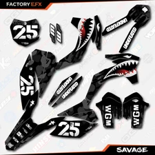 Black Savage Camo Graphics Kit fits KTM 13-15 SX SXF XC XCF 125 200 250 300 450