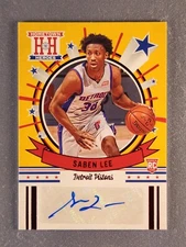 2020-21 Panini Chronicles Hometown Heroes Red Saben Lee #HH-SLE Rookie Auto RC