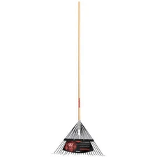 Razor-Back 2911200 Steel 24-Tine Leaf Rake With 54 In. Wood Handle