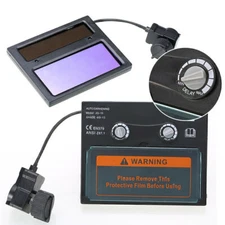 Solar Auto Darkening Welder Goggles Len Helmet Shade Mask Filter ON/OFF Function