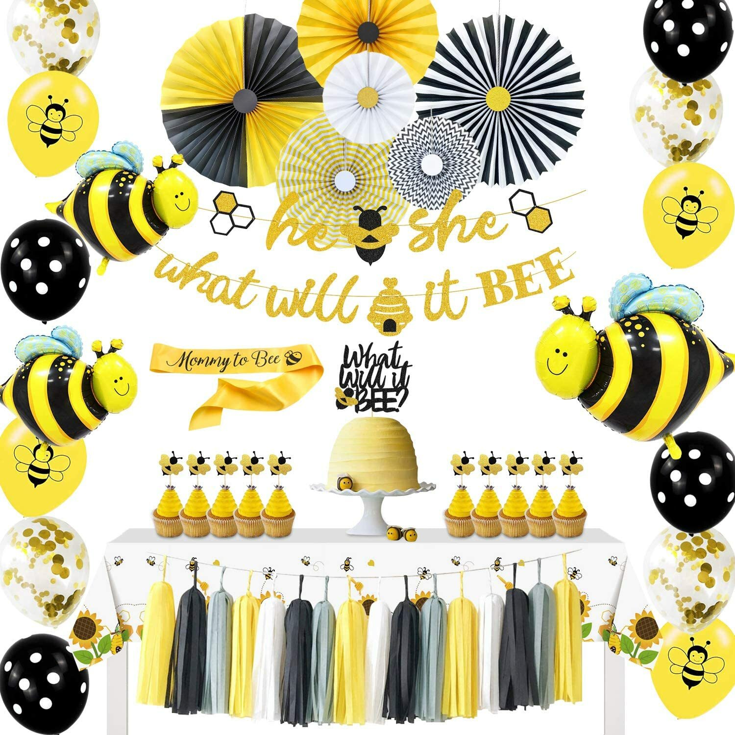 bee baby shower decorations
