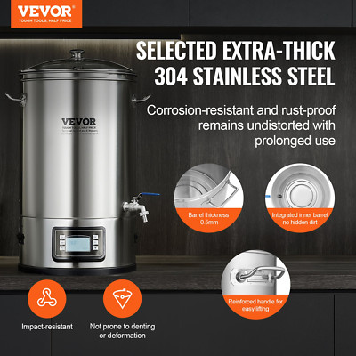 VEVOR Electric Brewing System, Electronic Panel Control
