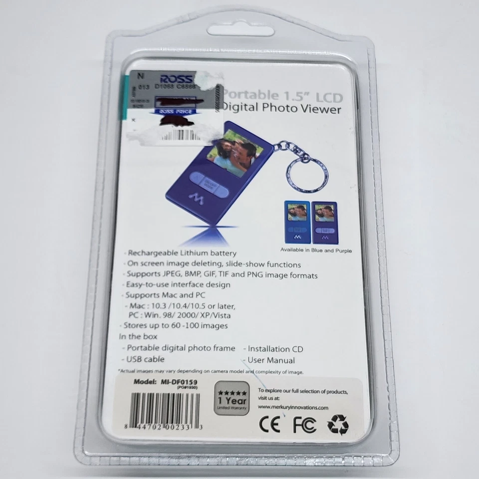 Digital Photo Viewer by Merkury Innovations Portable LCD with Key Chain Gift - Image 2 of 4