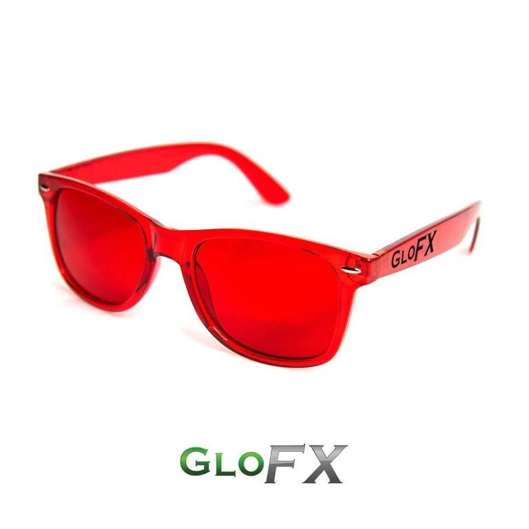 Gafas de sol GloFX de terapia de color rojo para póker sensación de vitalidad y poder Foto 2 de 4