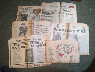 Lotto VECCHI GIORNALI LEGATI A JFK E AL SUO ASSASSINIO 22 novembre 1963 1
