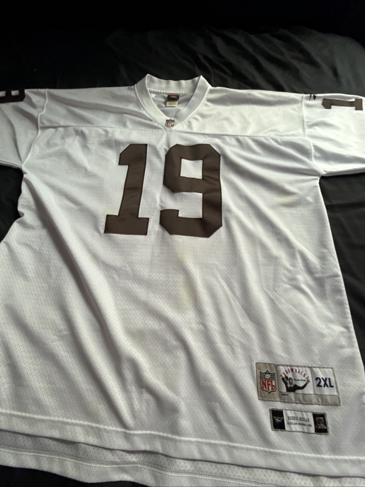 Bernie Kosar #19 Cleveland Browns Replica Jersey SZ 54 NWT