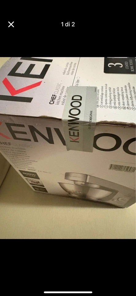 PLANETARIA KENWOOD CHEF KN 331 NUOVA - Immagine 2 di 2