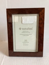Natalini Brown Wood Picture Frame Fits 4" x 6" Photo