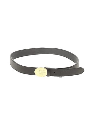 Lauren Ralph Lauren Black Leather Belt with Gold RL Plate Lauren Ralph Lauren Black Belts for Women for sale | eBay main image 4