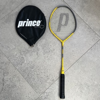 Prince Bolt 105 Badmintonschläger | Head Cover | Grau/Gelb | Selten | Gebraucht