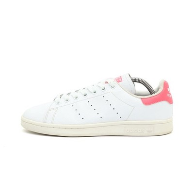adidas Damen Stan Smith Sportschuh Weiß/Rosa Leder Niedrig Sneaker EU 38 2/3