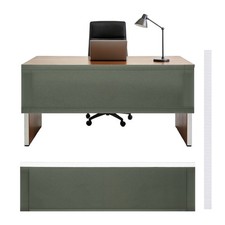 59x16 Inch Under Desk Privacy Panel, Desk Skirt Office Home, Dark Gray