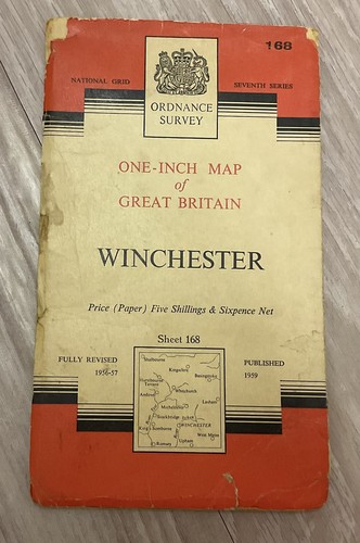 Vintage Ordnance Survey One Inch Map Of Winchester - Picture 1 of 1