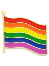 Rainbow Gay Pride Flag LGBT Enamel Lapel Pin   1 Piece