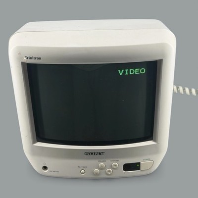 Sony Trinitron KV-9PT50 9'' CRT Retro Gaming Color TV No Remote - Tested