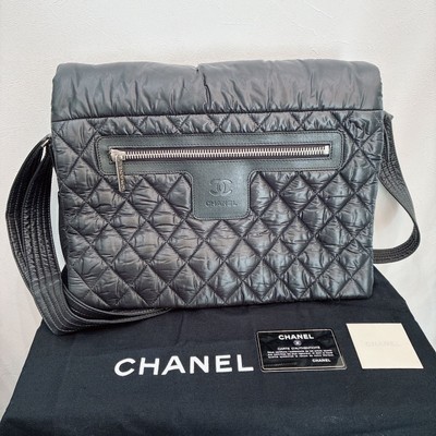 Chanel Coco Cocoon Nylon Leather Shoulder Bag Used From Japan