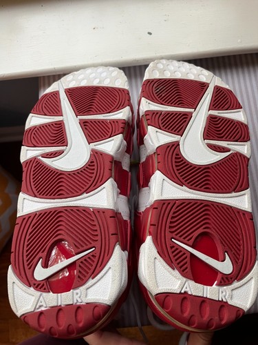 Nike Air More Uptempo White Varsity Red 2016 Größe 11 Top Zustand Selten! - Bild 8 von 10