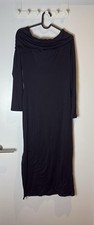 RIVER ISLAND - LONG DRESS - SIZE 14 - BLACK