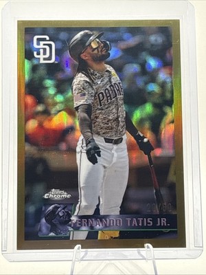 2024 Topps Chrome Lids Mitchell & Ness - Fernando Tatís Jr. #35 Gold...