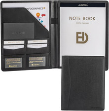 Padfolio Portfolio Leather Folder by Professional Business PU Leather Notepad H