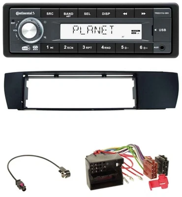 Continental MP3 AUX USB DAB 1DIN Autoradio für BMW X3 (E83 2004-2010) seitlich - Bild 1 von 4