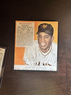 1952 Red Man REPRINTS Card Lot (51): Ted Williams, Willie Mays