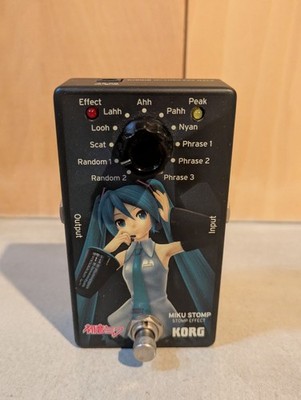 KORG Miku sing in the guitar Compact effector MIKU STOMP from