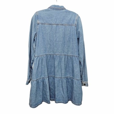 sachin and babi light blue dress Goddiva Denim frayed asymmetric sleeveless midaxi shirt dress in bluedenim main image 1