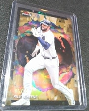 2024 Topps Finest Rare Oil Spill Refractor Riley Greene #'ed 05/20! 1:790 Packs
