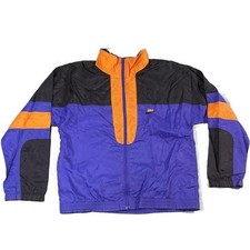 Vintage Nike Windbreaker Jacket, Purple/Orange Colorblock, Men's Size XL