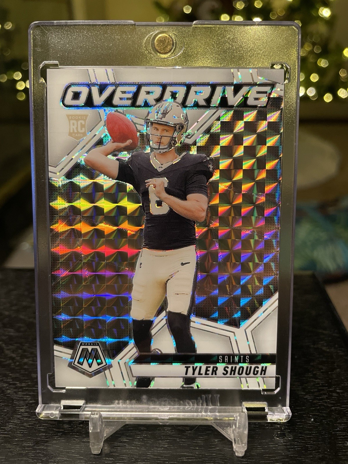 2025 Mosaic Overdrive, Tyler Shough, White /25 RC!!