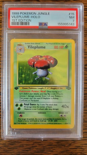 Vileplume (1st Edition) graded PSA 7 for sale on eBay
