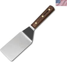 Heirloom Quality Stainless Steel Turner with Walnut Handle - 12" Made in USA
