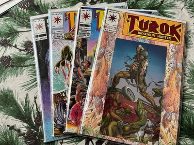 Valiant Comics Turok, Dinosaur Hunter #1-4, foil #1, 1993 F/VF