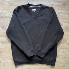 Pro Club Men's Heavyweight Crew Neck Fleece Vneck Sweatshirt Black Heavy Cotton