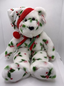 Ty Beanie Buddy Holiday Teddy 1998 Christmas Bear Jingle Beanie Plush w/ Tag