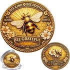 Bee Kind Positivity Commemorative Coin Inspirational Challenge Token Motivation
