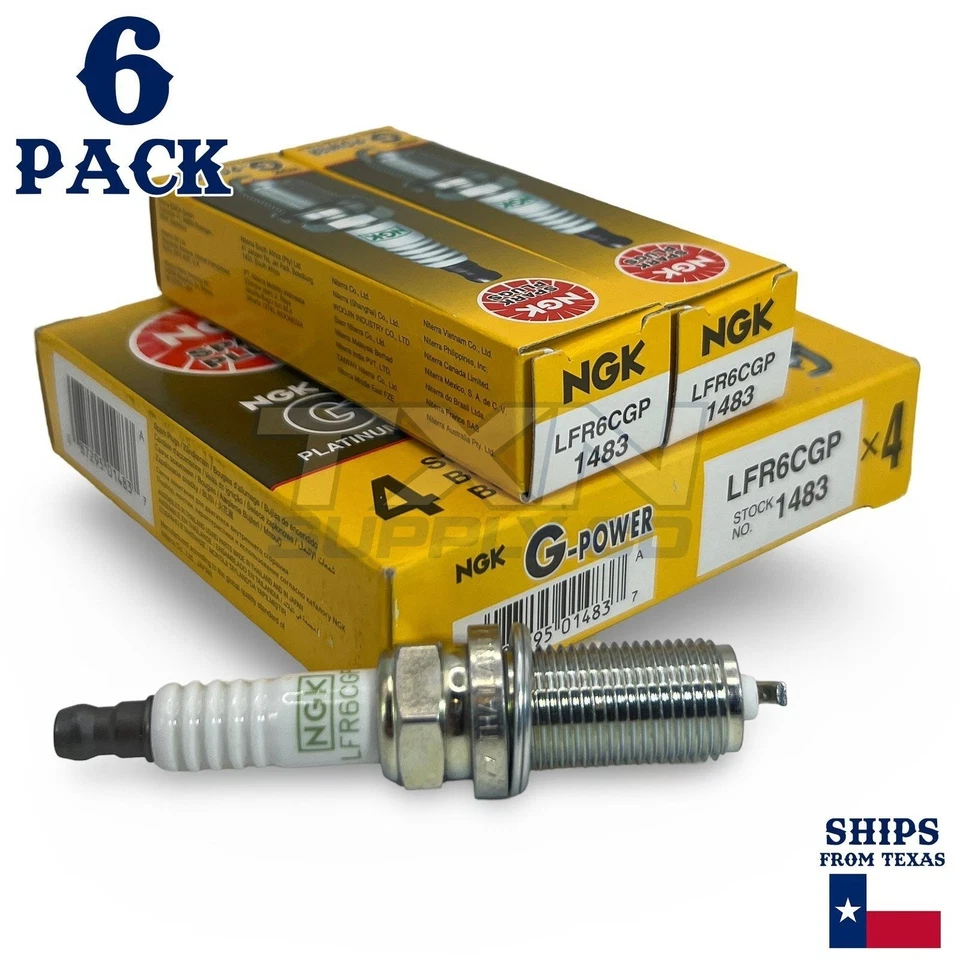 Paquete de 6 bujías NGK G-Power 2003-2013 para Toyota 4Runner 4,0 L V6 Foto 2 de 3