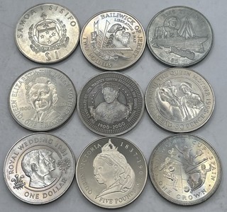 9 Various Crowns Royal Wedding Queen Mother World Cup Samoa I Sisifo