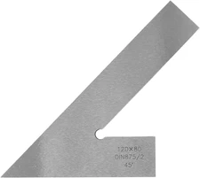 T Tulead 45 Degree Machinist Square 4.72"×3.15" Steel Miter Precision Square Mac