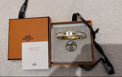 Hermes Mini Clic Chaine D ancre Armband Armreif Neu Verpackt Original UVP 640£!