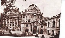 AK Wiesbaden, Theater-Foyer, gelaufen 1927