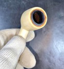 Vienna Meerschaum Estate Pipe Straight Amber Stem & Hard Case 5" ~ Tobacco — photo 7